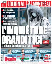 Portada de Le Journal de Montréal (Canada)