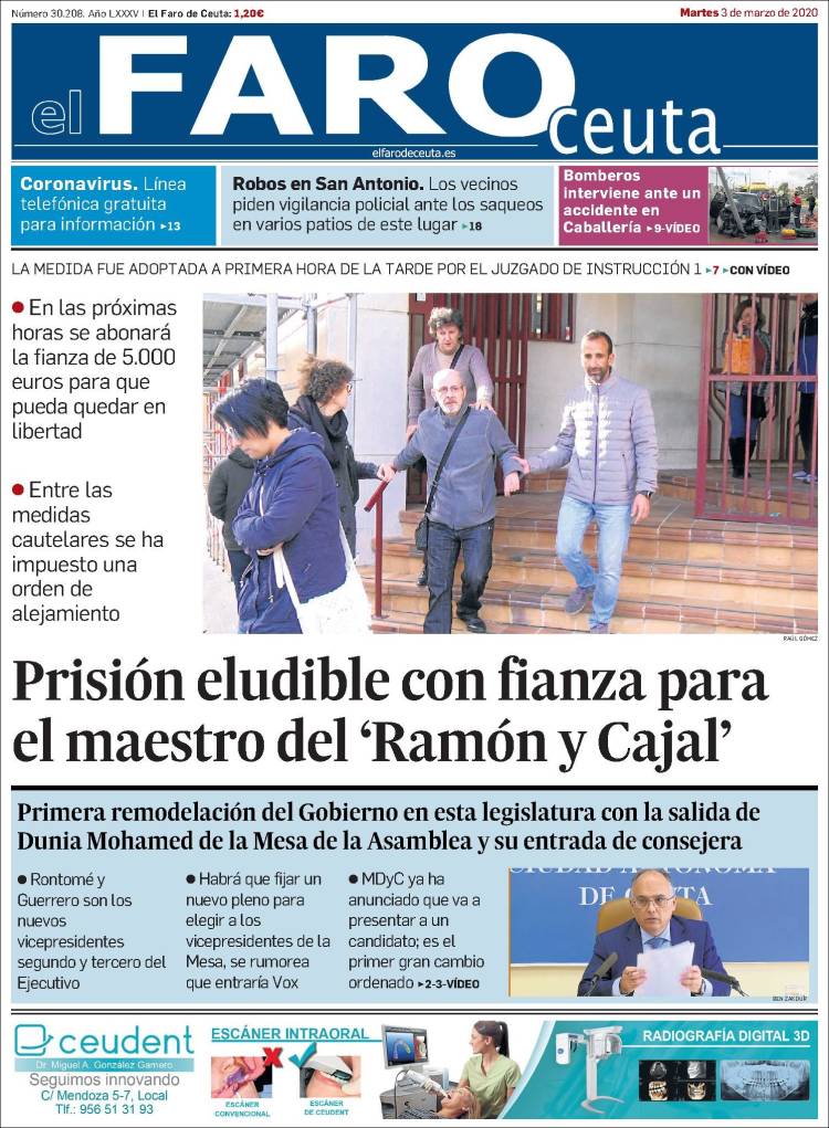 Portada de El Faro de Ceuta (Spain)