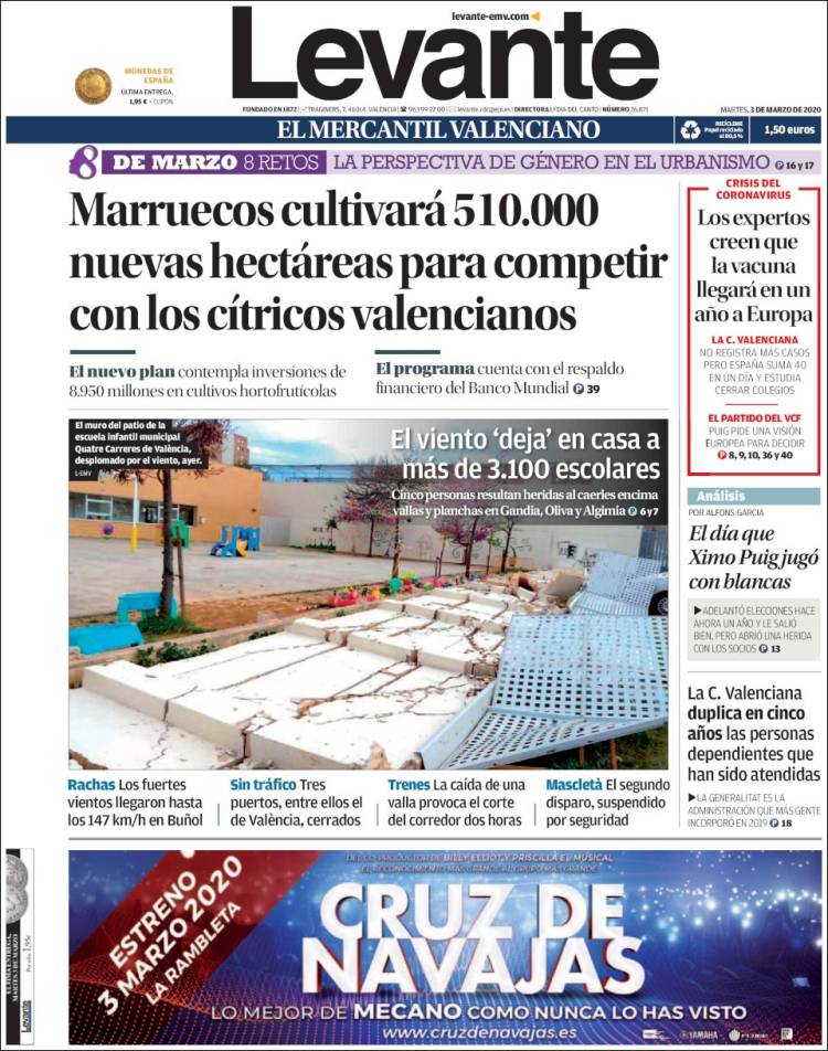 Portada de Levante (Spain)