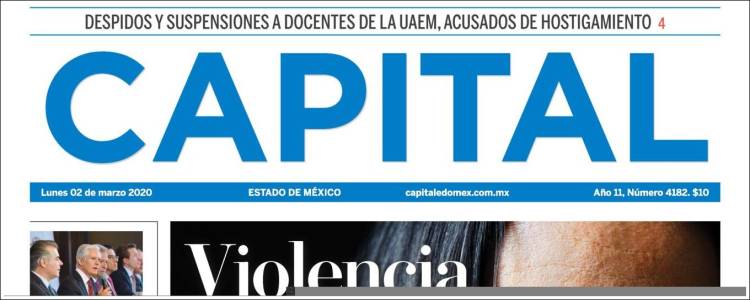 Portada de Capital México (Mexico)