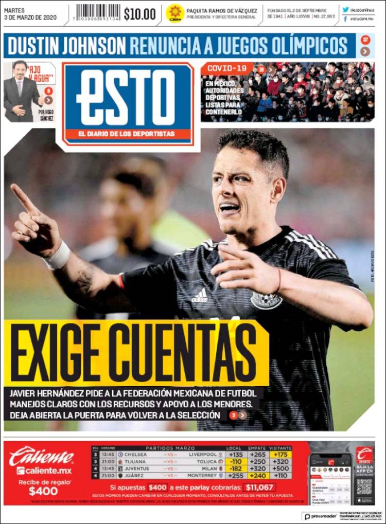 Portada de Esto (Mexico)