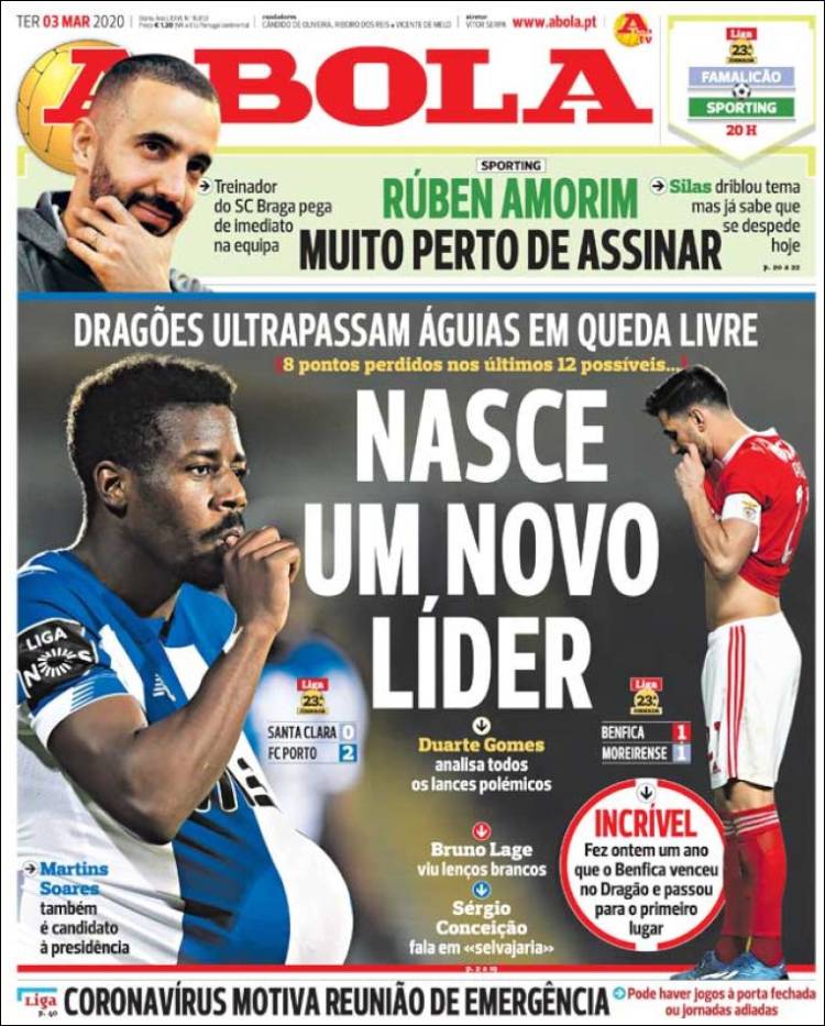 Portada de A Bola (Portugal)