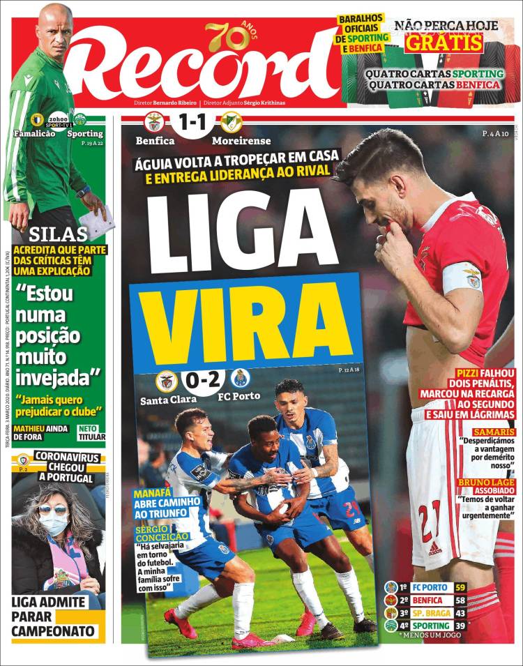 Portada de Record (Portugal)