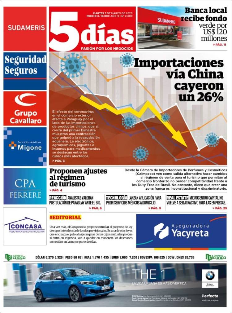 Portada de 5 Días (Paraguay)