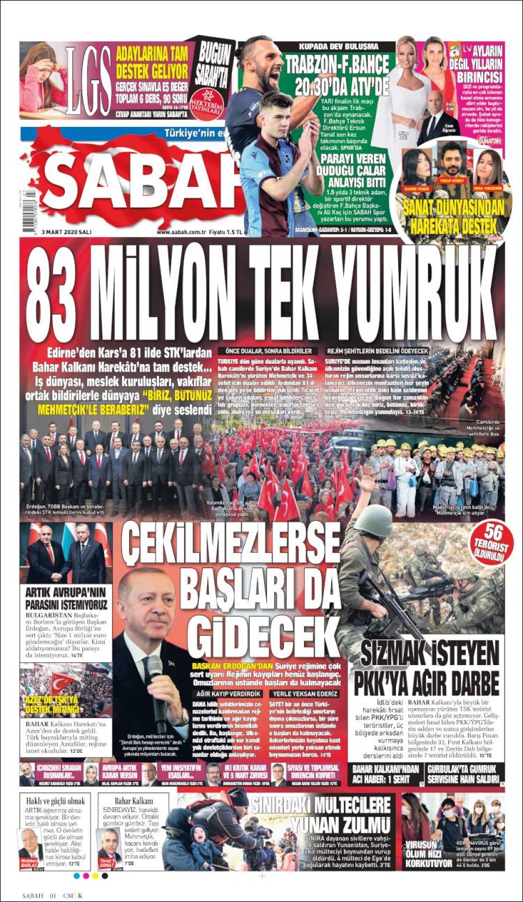 Portada de Sabah (Turkey)