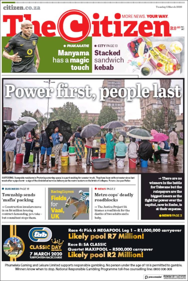 Portada de The Citizen (South Africa)