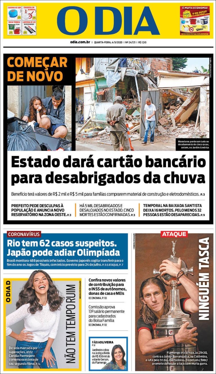 Portada de O Dia (Brasil)