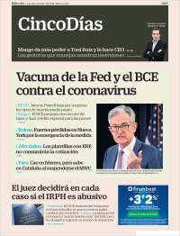 Portada de Cinco Días (Espa&ntilde;a)