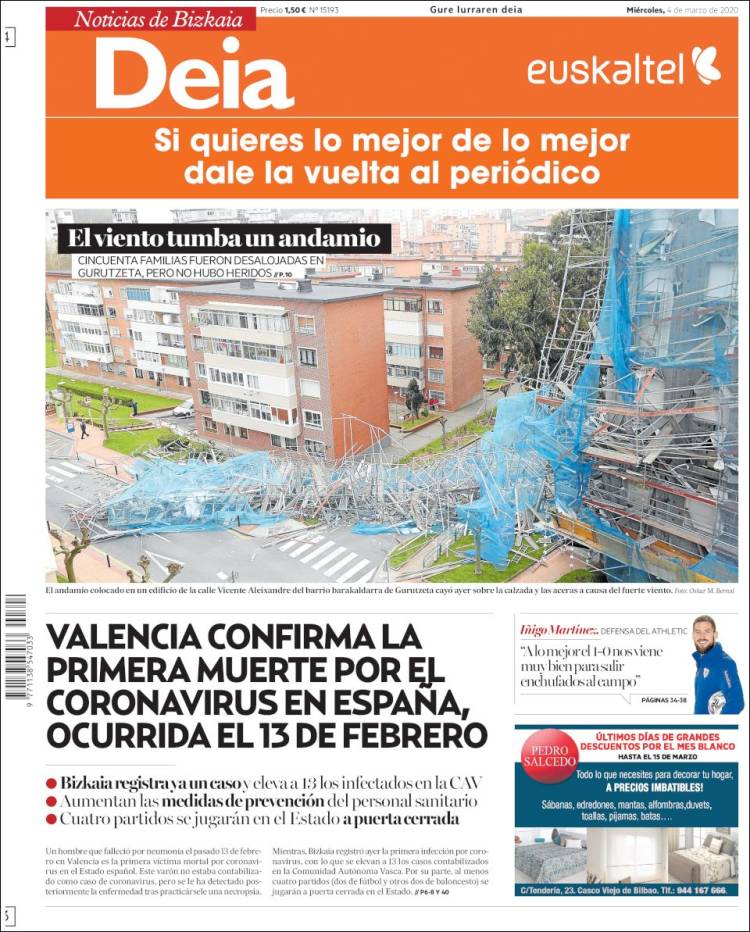 Portada de Deia (España)