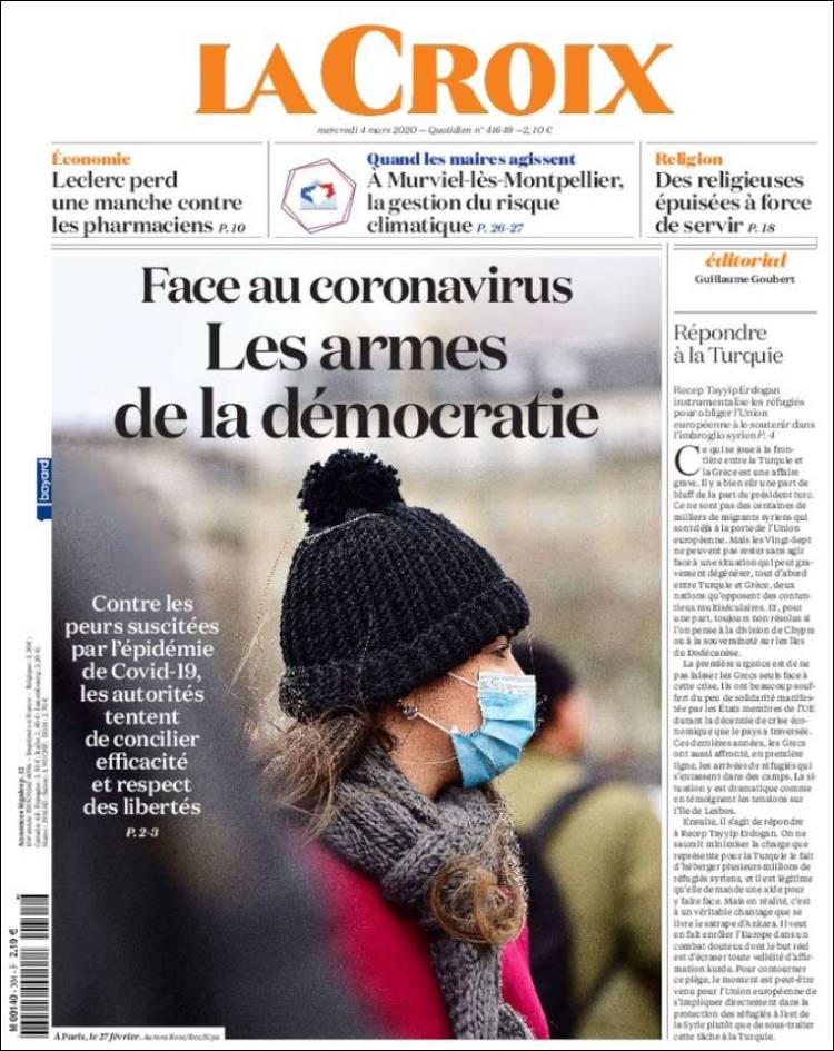 Portada de La Croix (Francia)