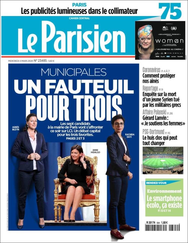 Portada de Le Parisien (Francia)