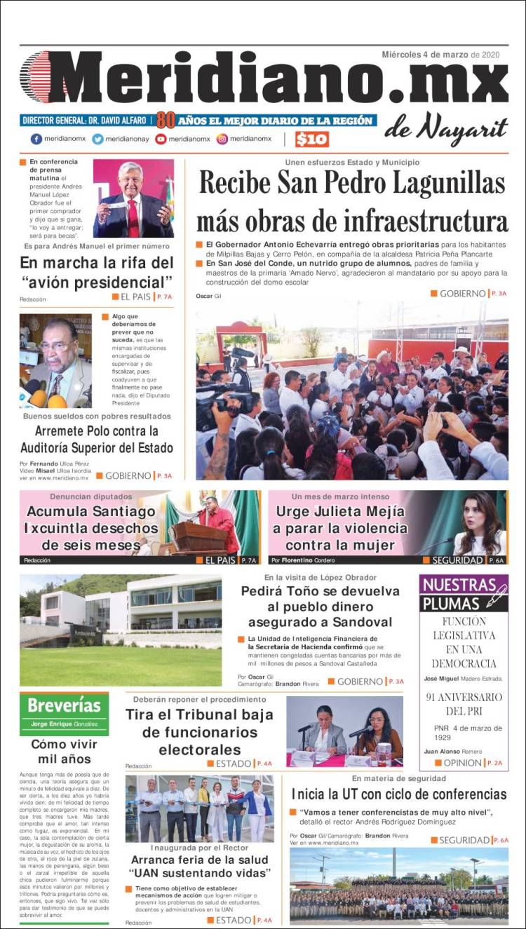 Portada de Meridiano (México)
