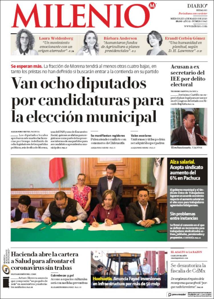 Portada de Milenio de Hidalgo (México)