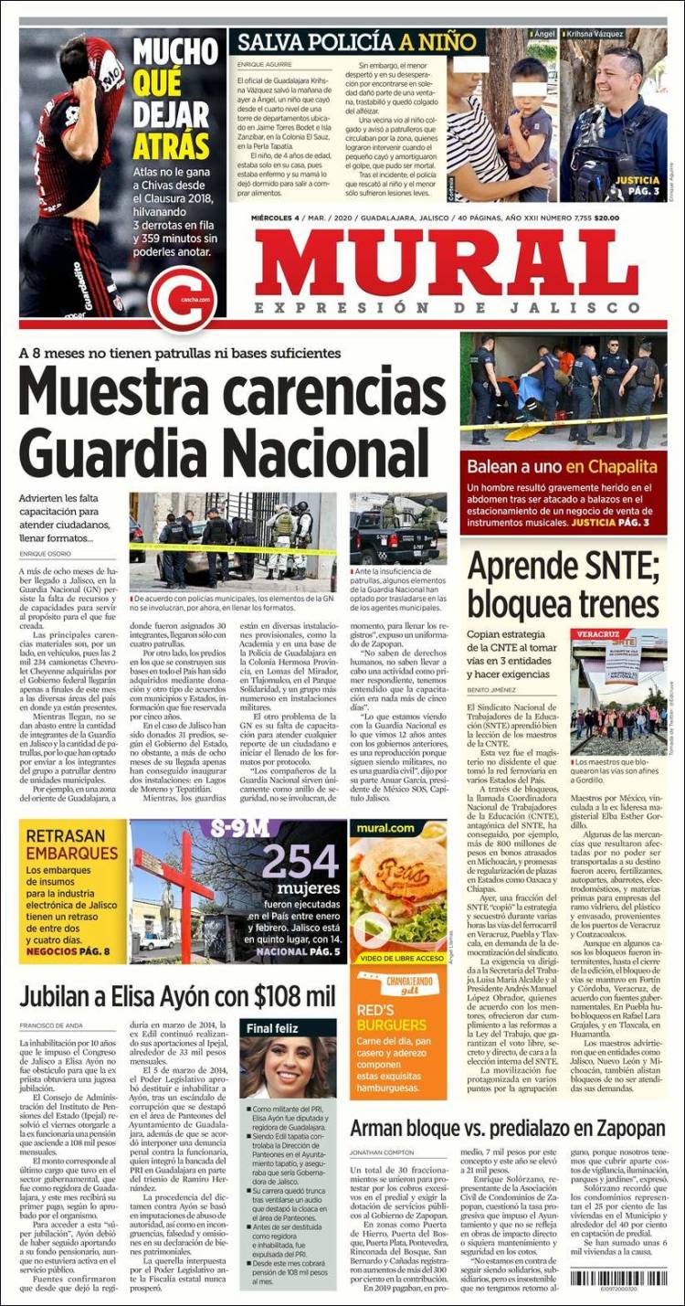 Portada de El Mural (México)