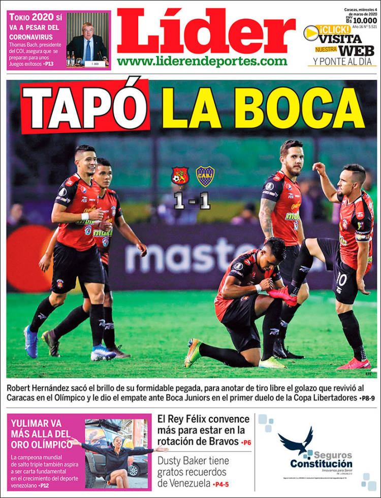 Portada de Lider en deportes (Venezuela)
