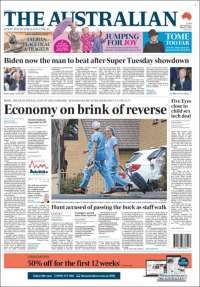 Portada de The Australian (Australie)
