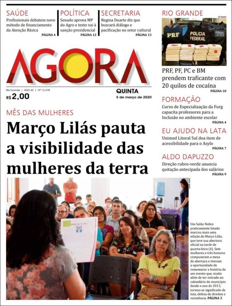 Portada de Jornal Agora (Brasil)