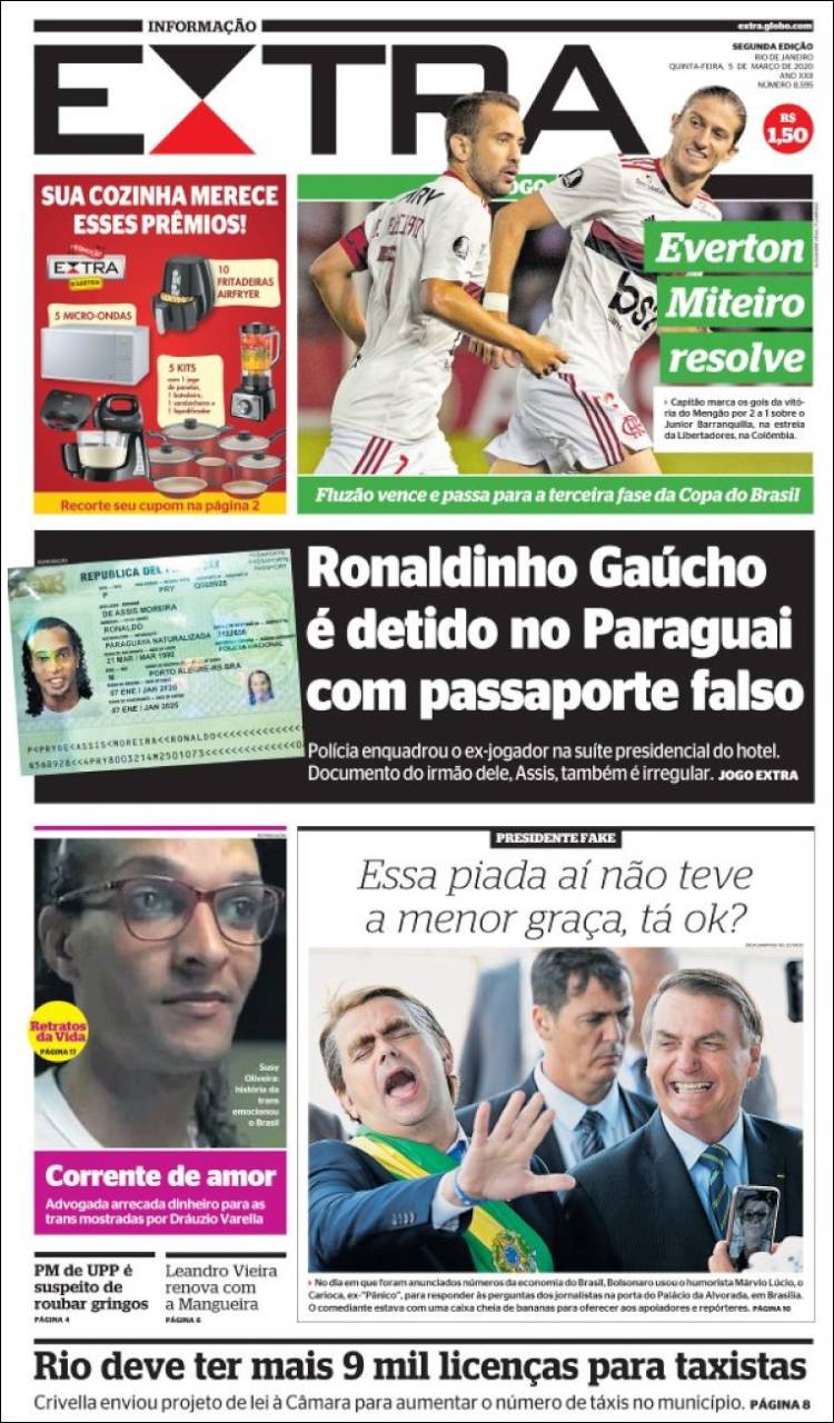 Portada de Extra (Brasil)