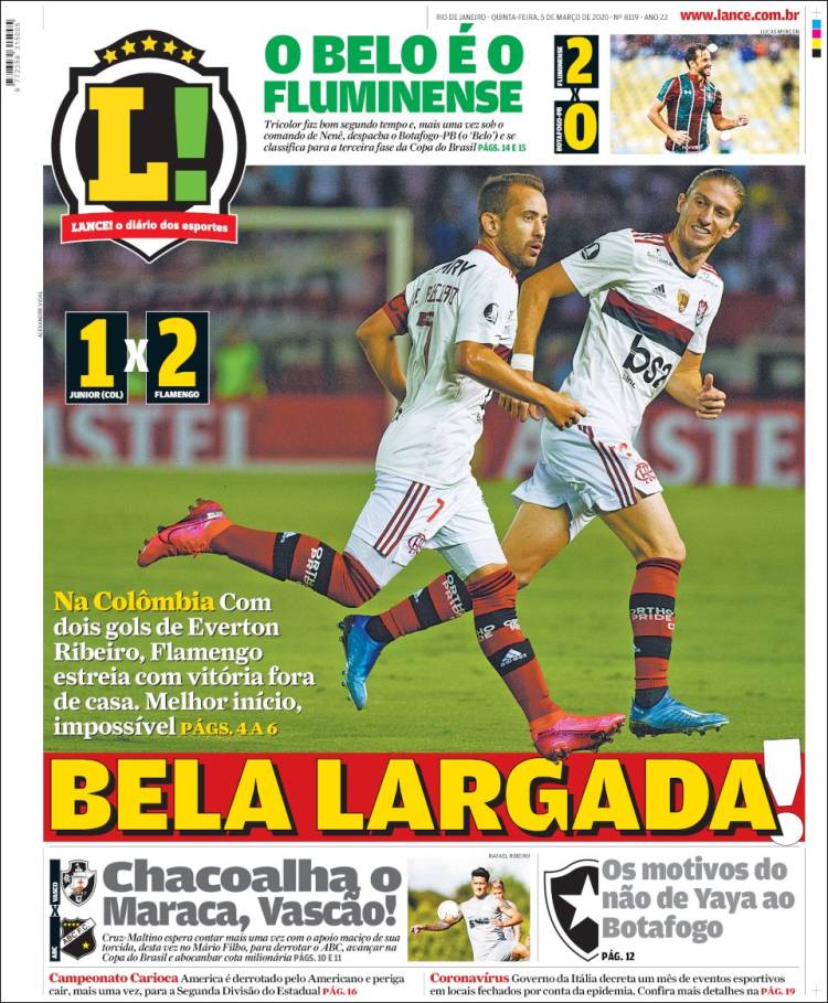 Portada de Lance! (Brasil)