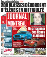 Portada de Le Journal de Montréal (Canadá)