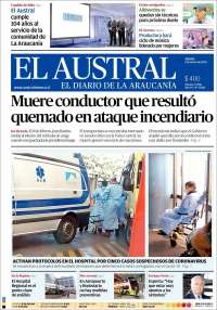 Portada de El Austral de Temuco (Chile)