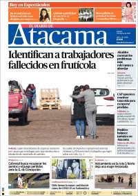 Portada de Diario de Atacama (Chile)