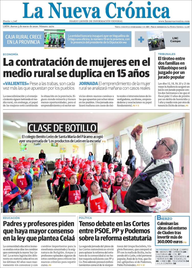 Portada de La Nueva Crónica (España)