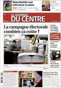 Portada de Le Journal du Centre (Francia)