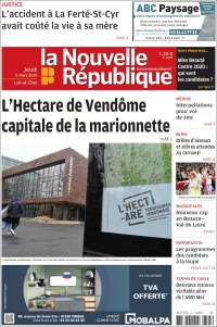 Portada de La Nouvelle Republique (Francia)