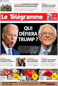 Portada de Télégramme (Francia)