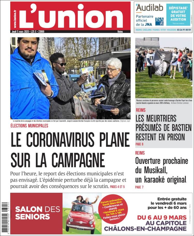 Portada de L'Union (Francia)