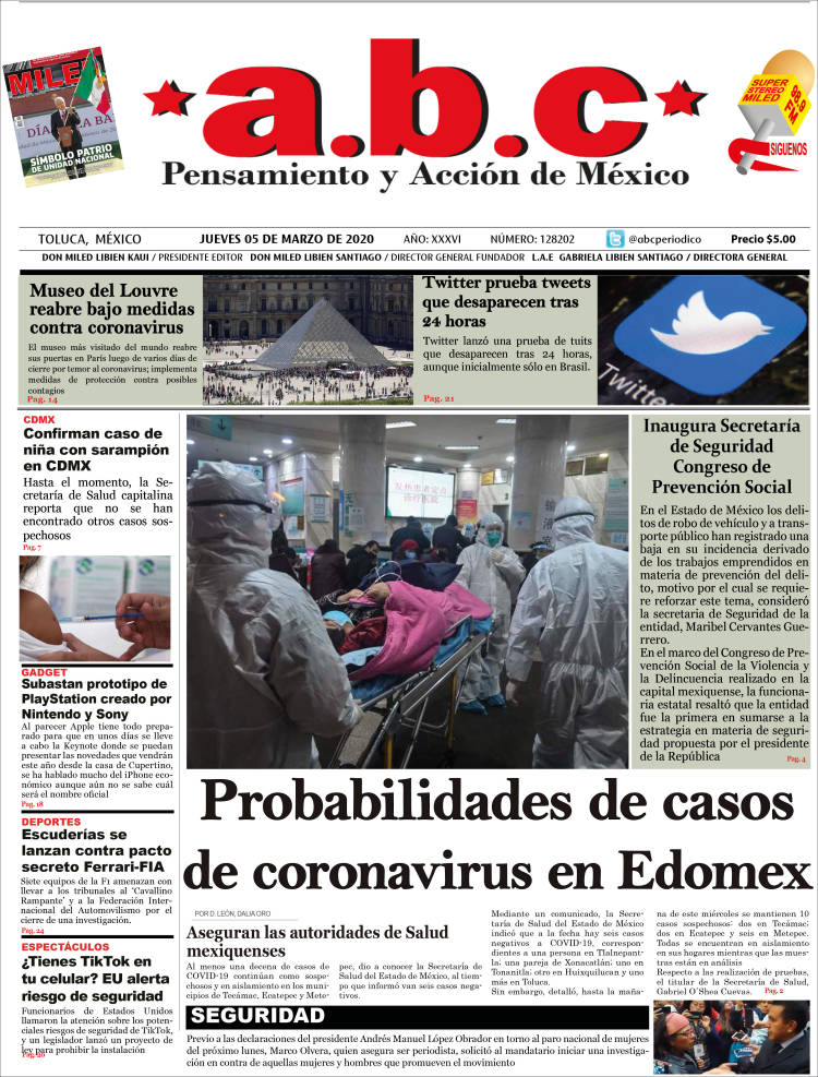 Portada de A.B.C.  (M&eacute;xico)