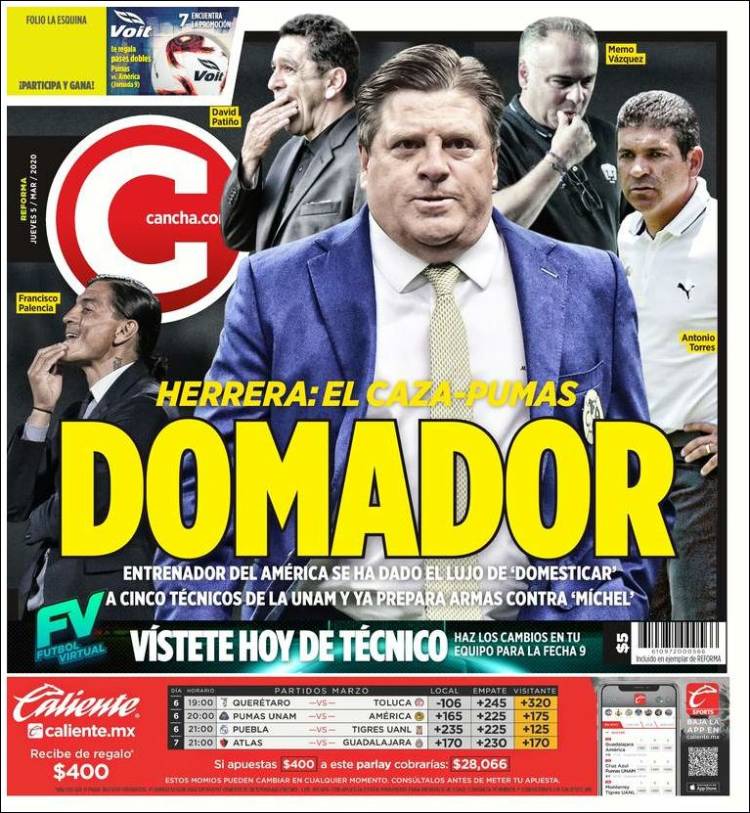 Portada de Cancha (M&eacute;xico)