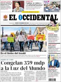 Portada de El Occidental (M&eacute;xico)