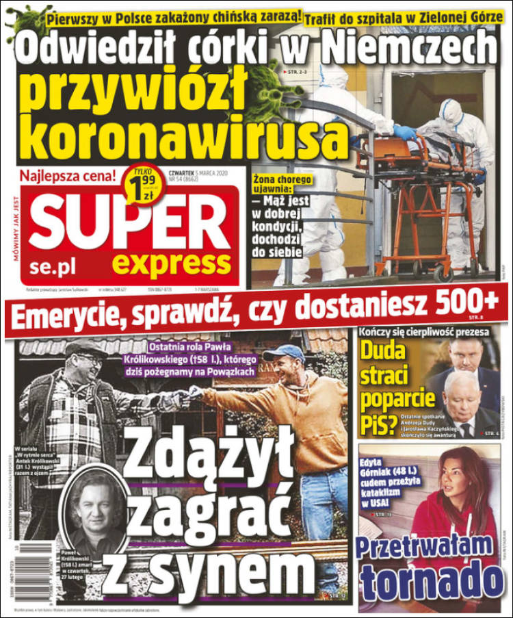 Portada de Super Express (Polonia)