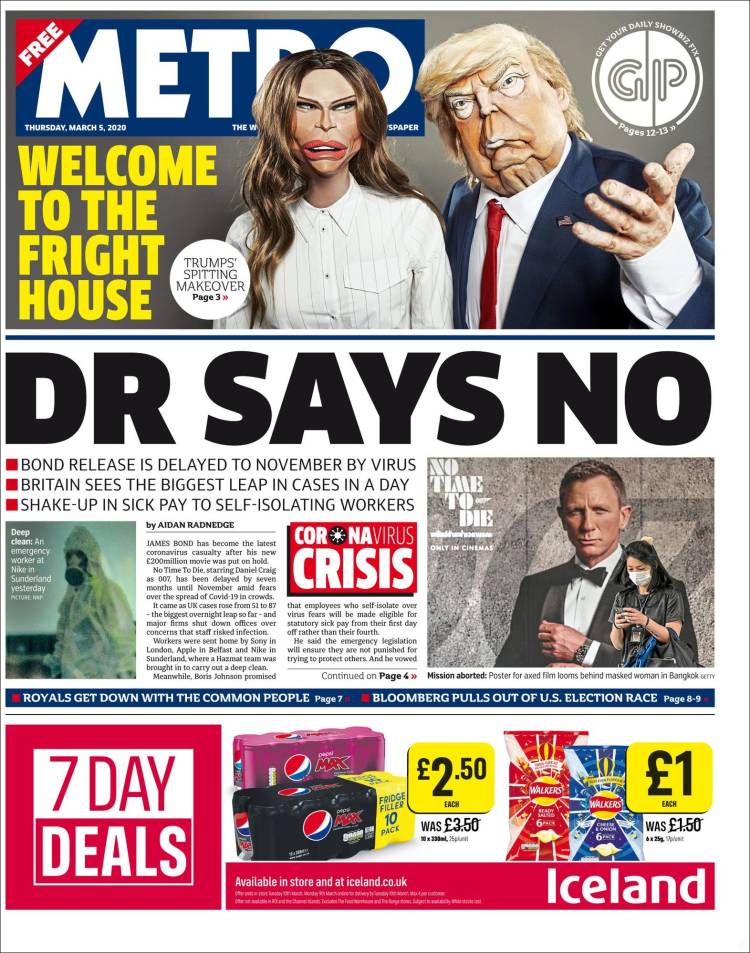 Portada de Metro (Reino Unido)