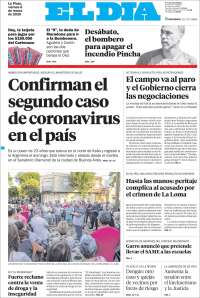 Portada de El Día de la Plata (Argentina)