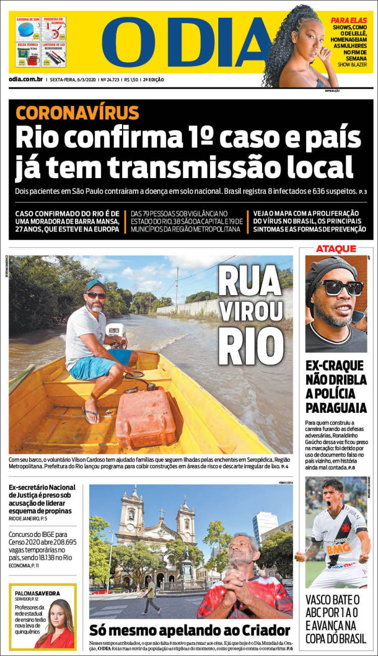 Portada de O Dia (Brasil)