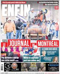 Portada de Le Journal de Montréal (Canada)