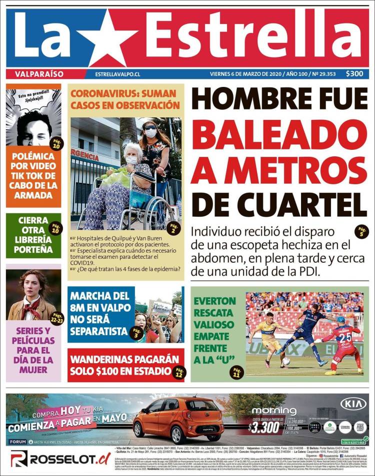 Portada de Estrella de Valparaiso (Chile)