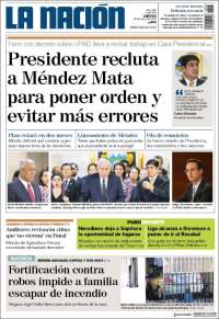 Portada de La Nación - Costa Rica (Costa Rica)