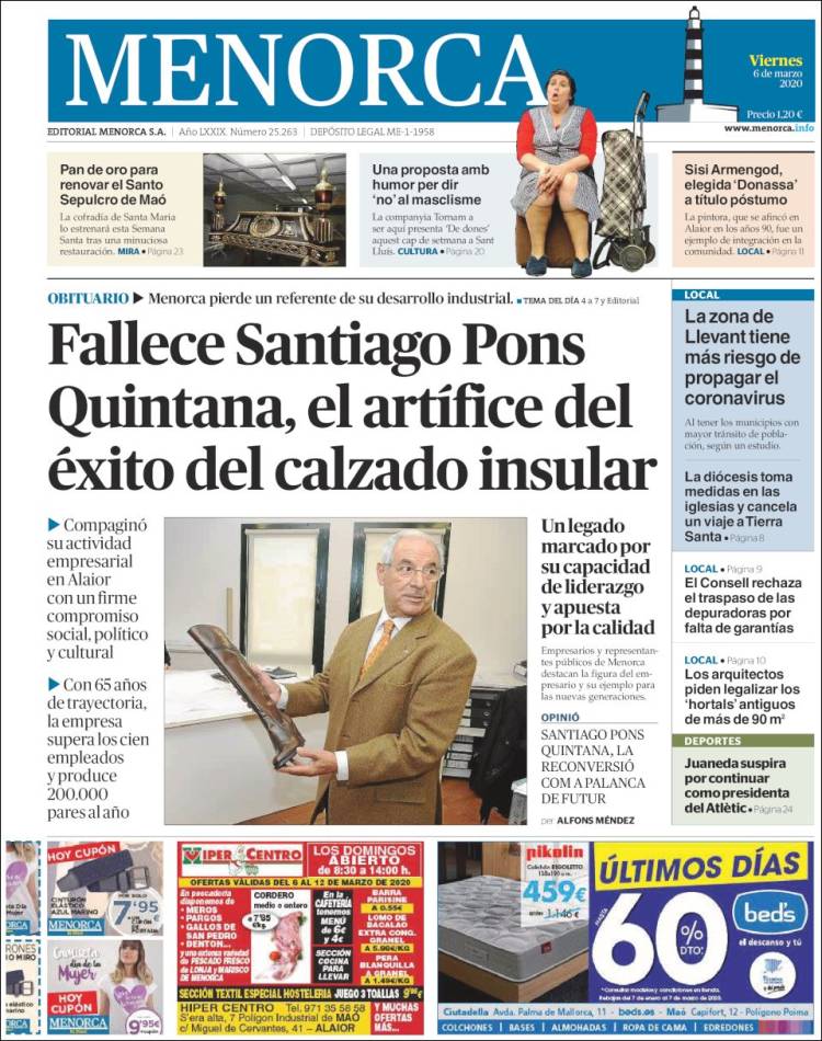 Portada de Menorca - Diario Insular (España)