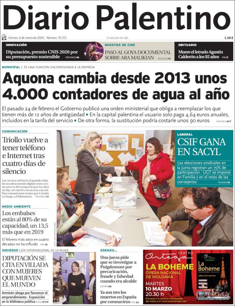 Portada de Diario Palentino (España)
