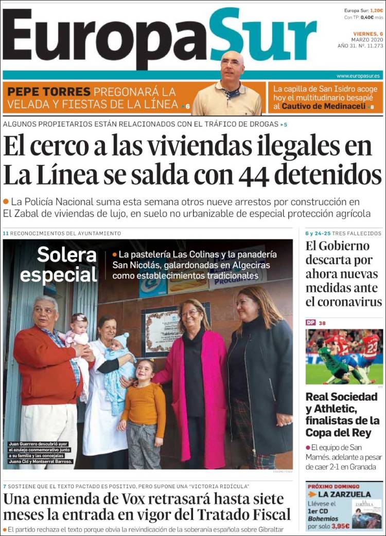 Portada de Europa Sur (España)