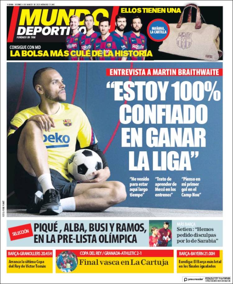 Portada de Mundo Atlético (España)