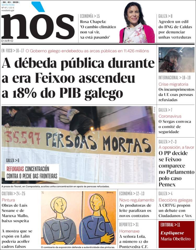 Portada de Nòs Diario (España)