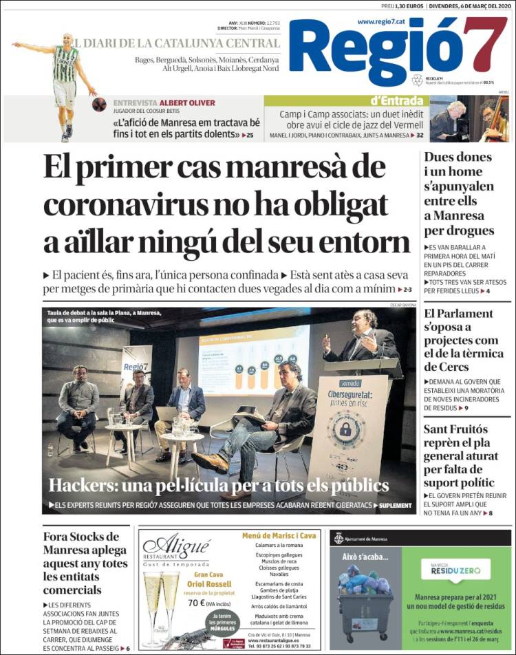Portada de Regio7 (España)