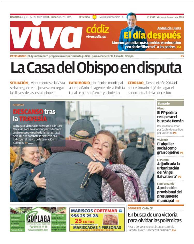 Portada de Viva Cadiz (España)