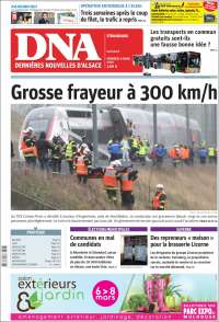 Portada de Les Dernières Nouvelles d'Alsace (France)