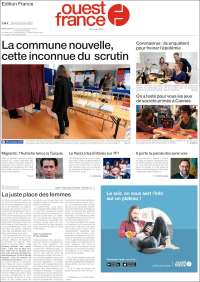 Portada de Ouest France (France)